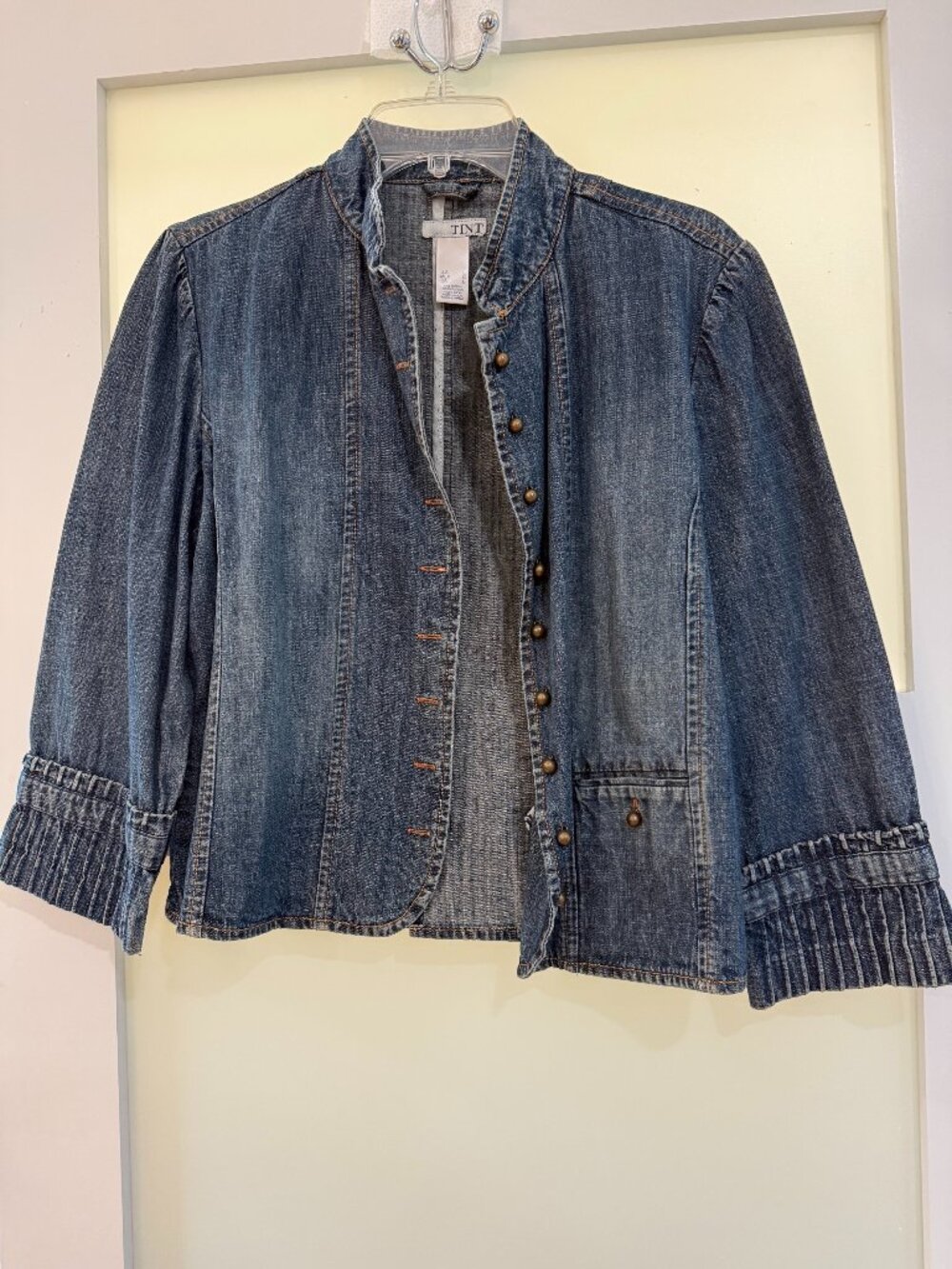 TINT Brand - Women's Denim jJacket with Military-inspired Details
